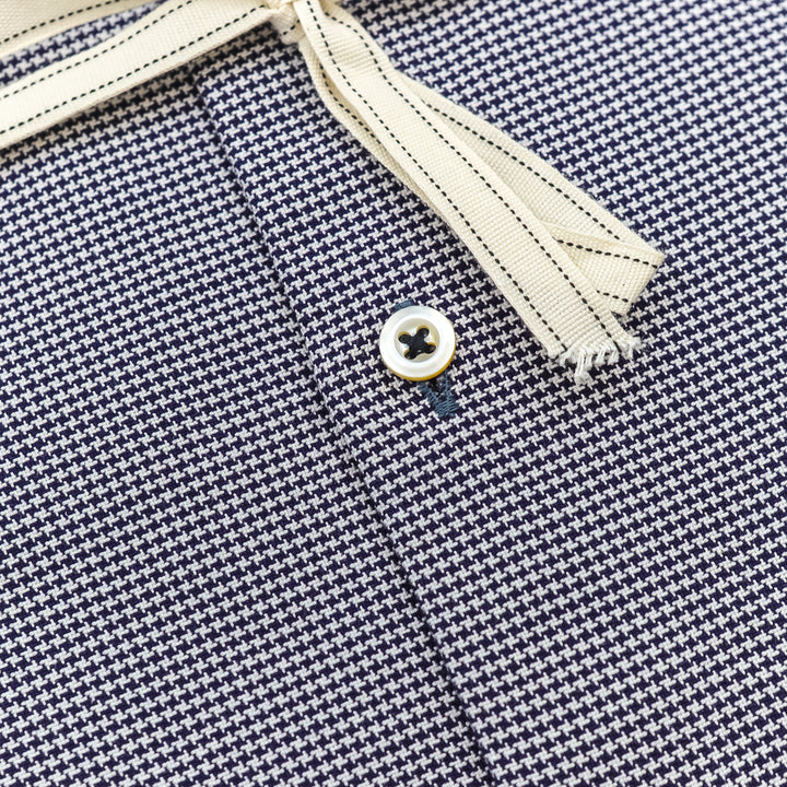 Camicia Microfantasia Blu