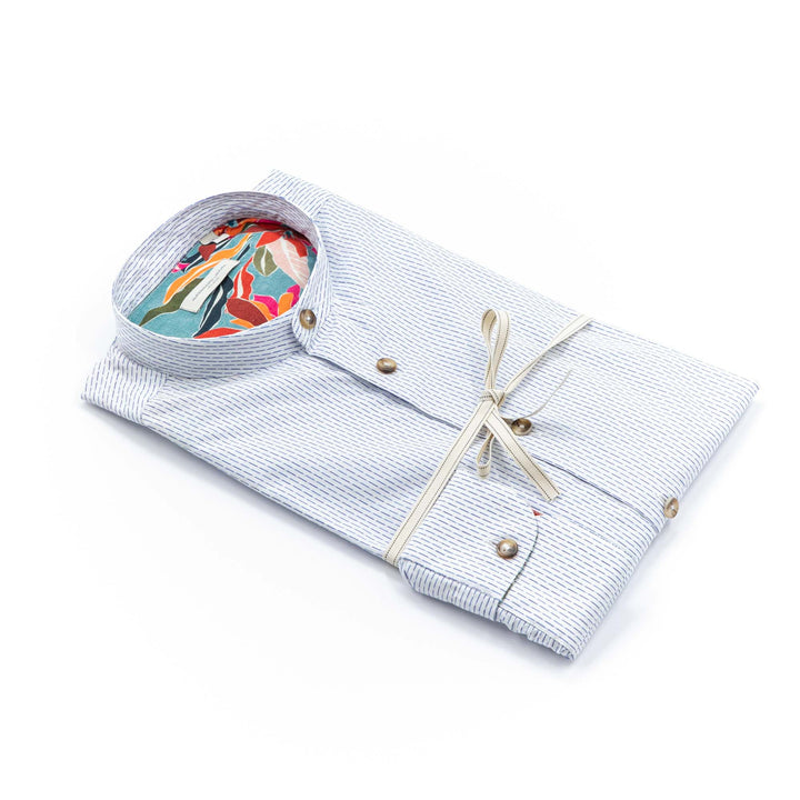 Camicia Coreana con Interno Fantasia