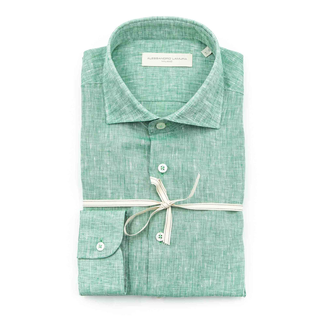 White Shirt Embroidered with Black Floral Details
