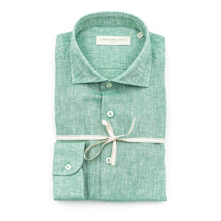 White Shirt Embroidered with Black Floral Details