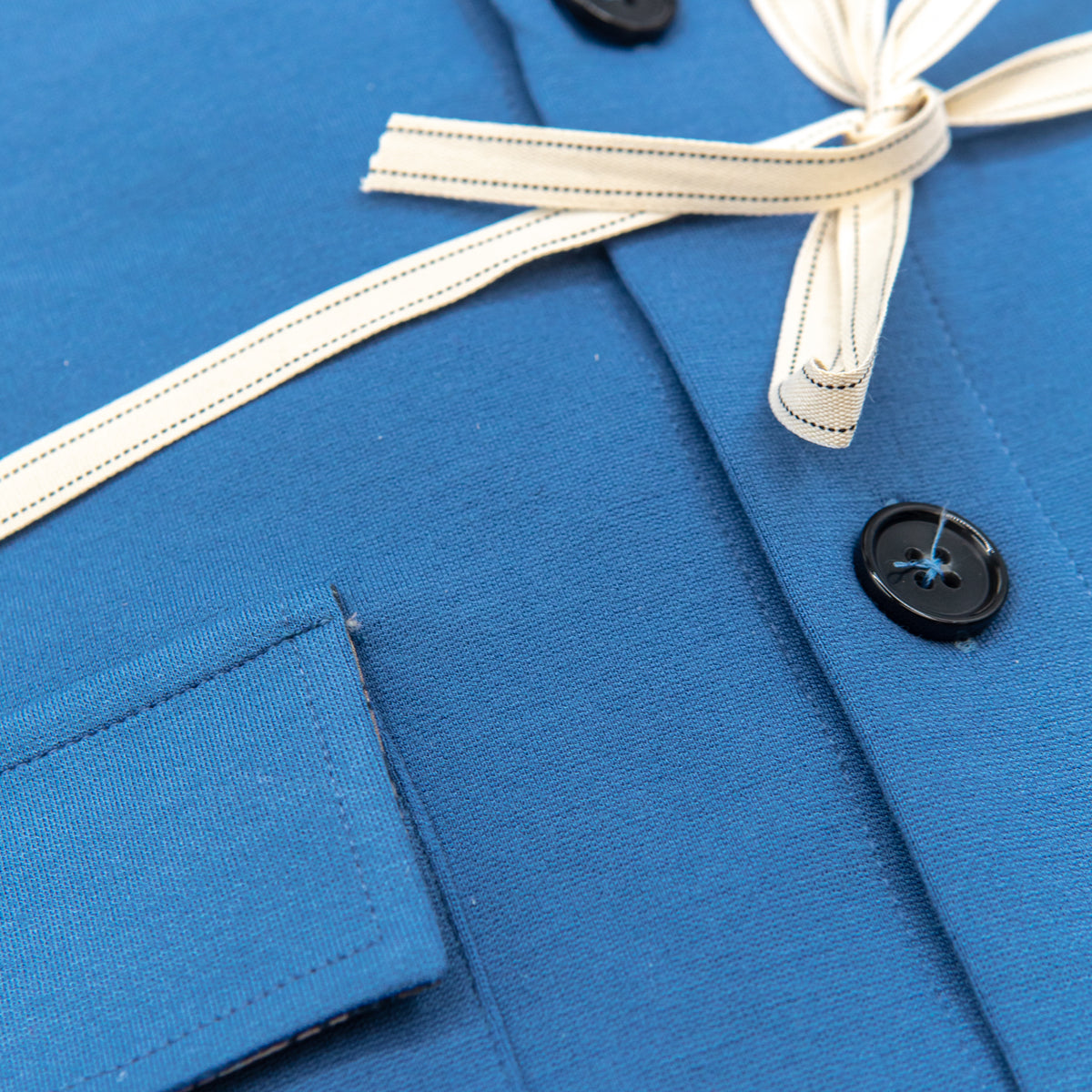 Blue Technical Fabric Shirt Jacket