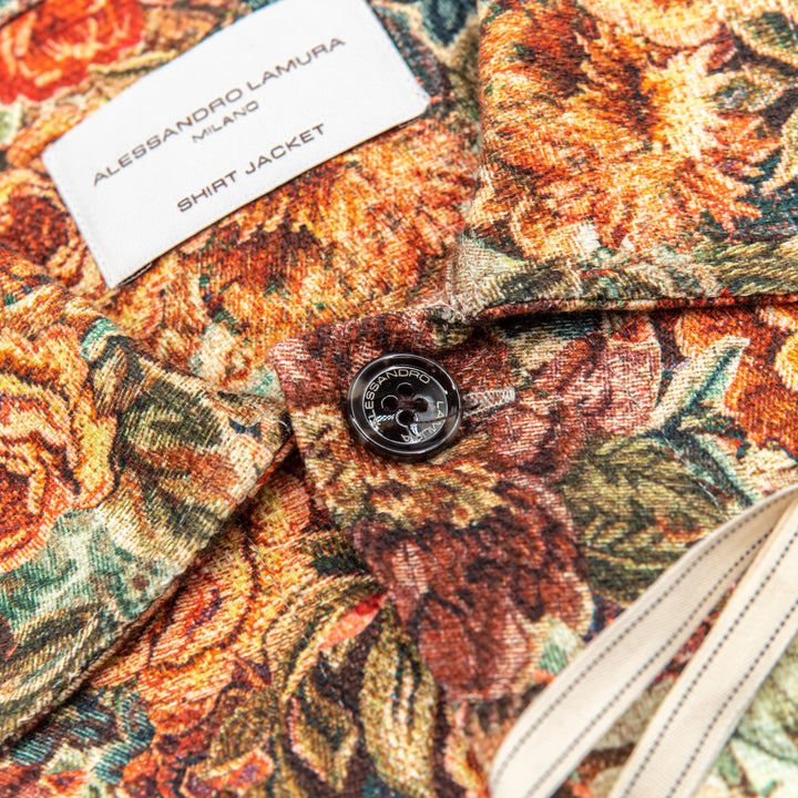 Giacca-Camicia Fantasia Floreale