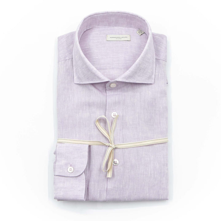White Shirt Embroidered with Black Floral Details