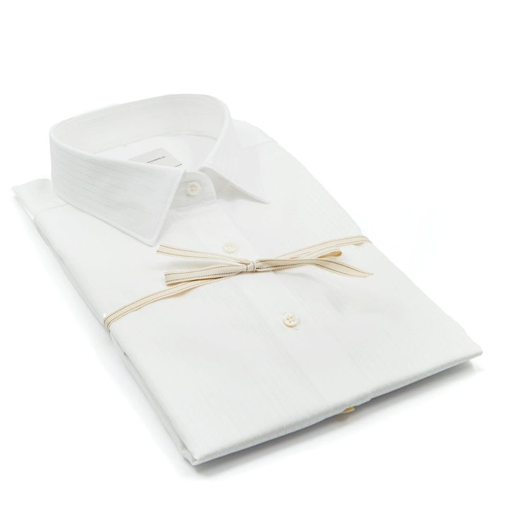 Camicia Bianca Sartoriale in Cotone con Collo Classico