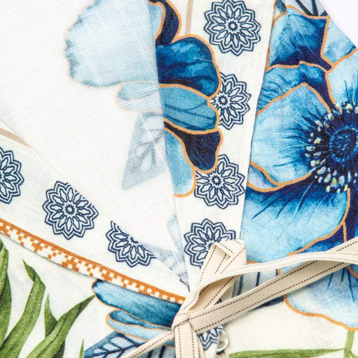 Camicia floreale in lino