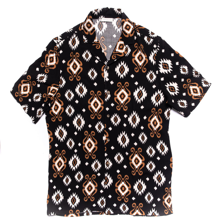 Camicia in Cotone ikat mezza manica