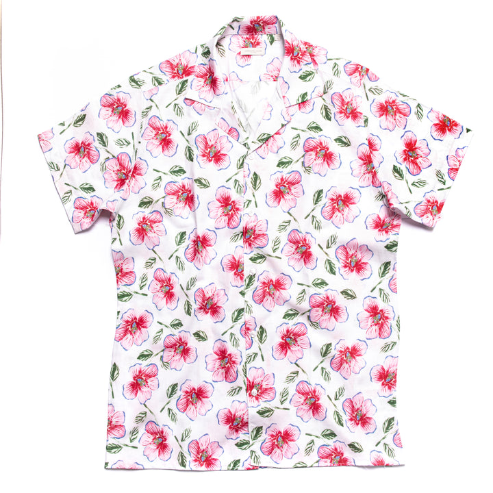 Camicia con Stampa Floreale mezza manica