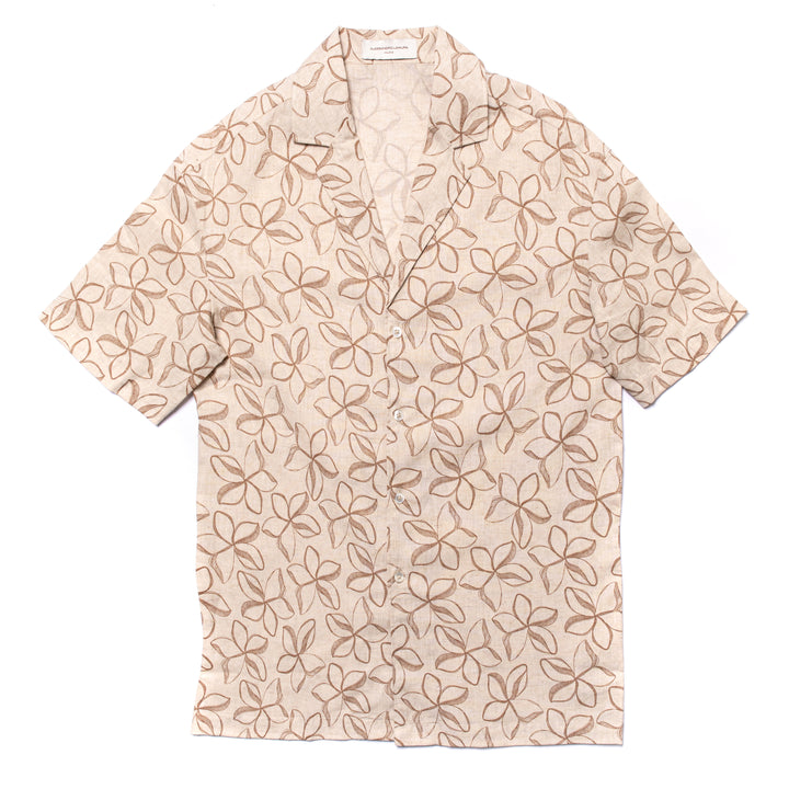 Camicia con Motivo Floreale mezza manica