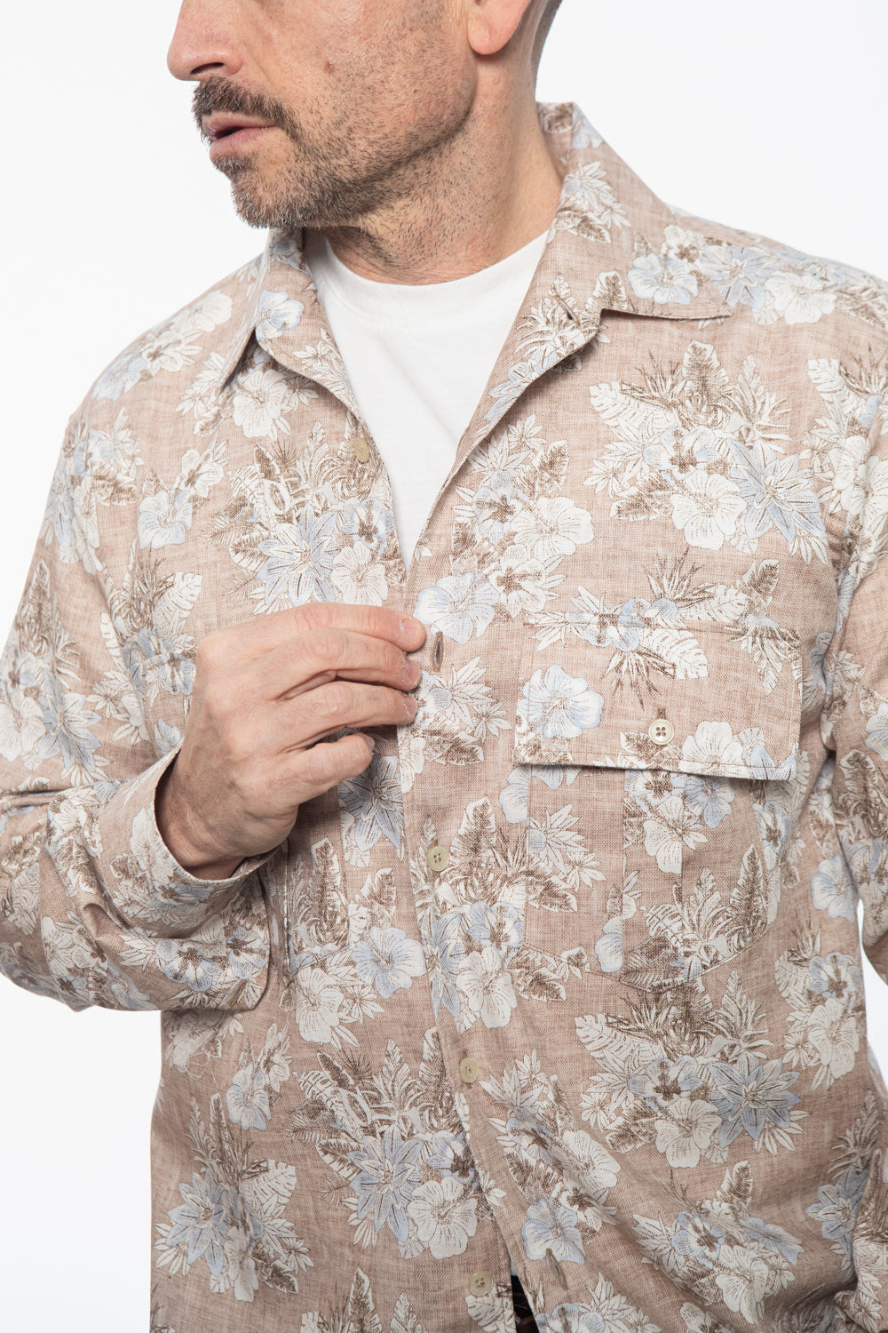 Brown Thin Striped Shirt