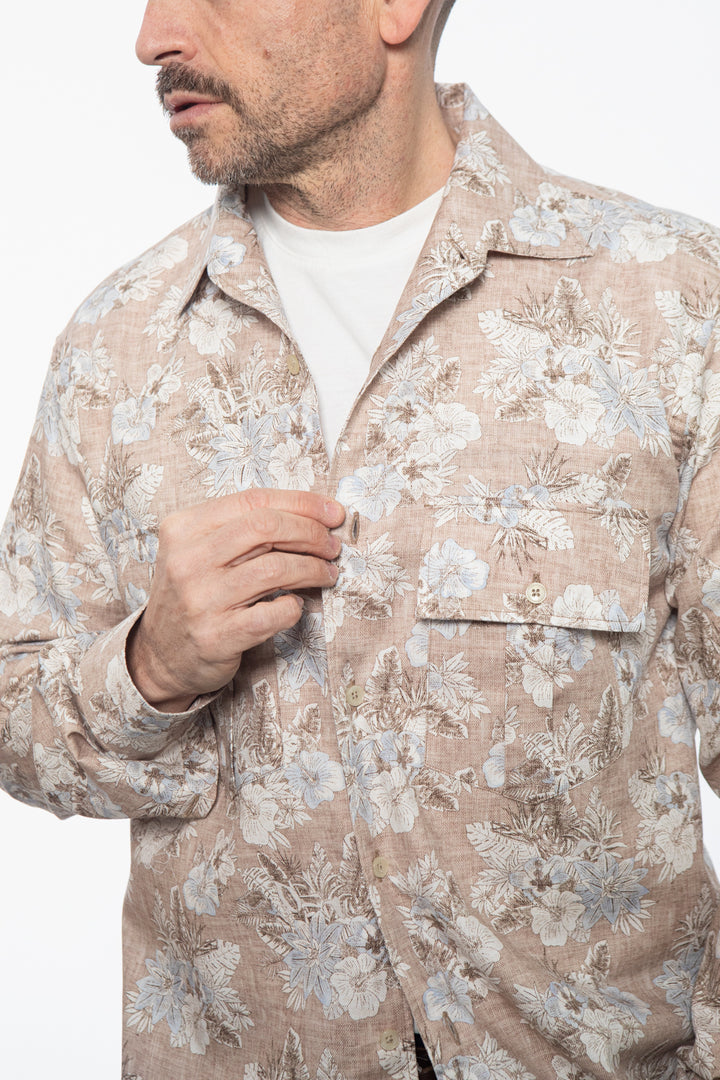 Brown Thin Striped Shirt