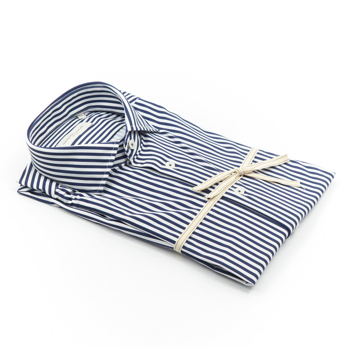 Camicia Active a Righe Blu Navy e Bianco