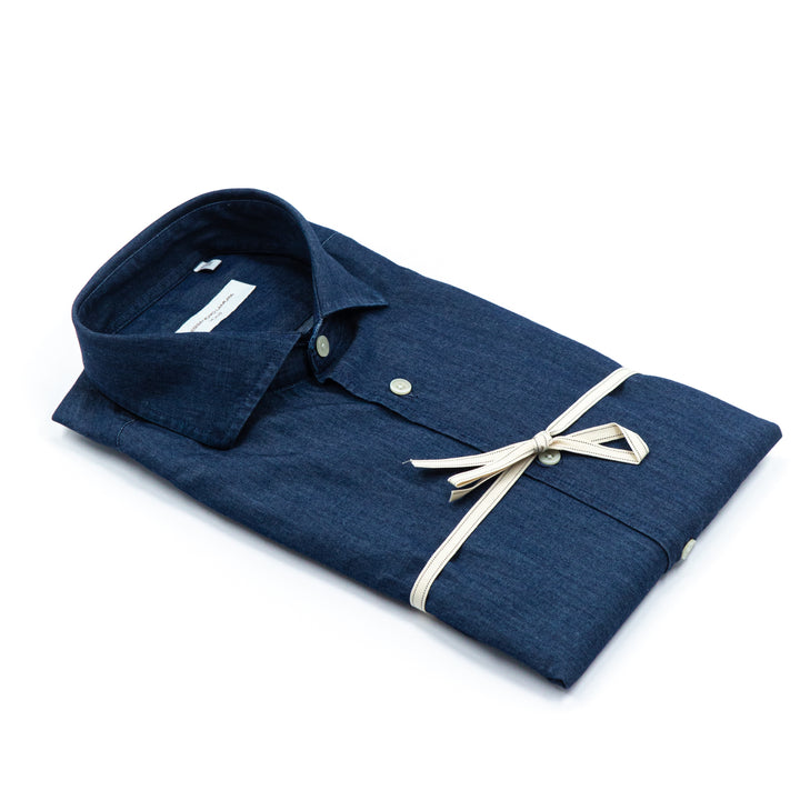 Camicia Denim Blu Scuro