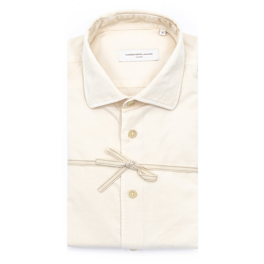 Camicia Velluto a Coste Panna