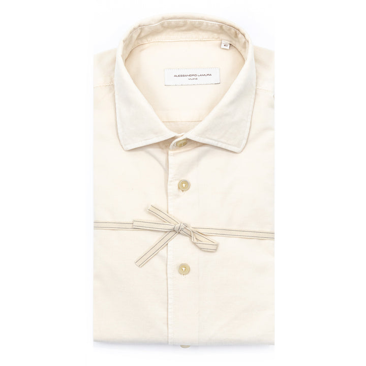 Camicia Velluto a Coste Panna