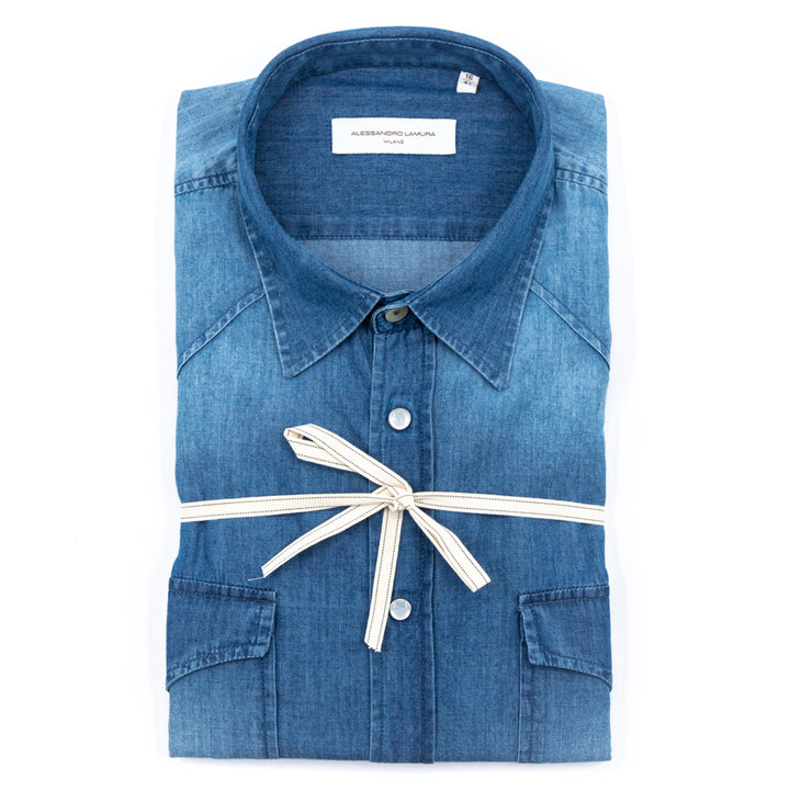 Camicia in Denim Azzurro