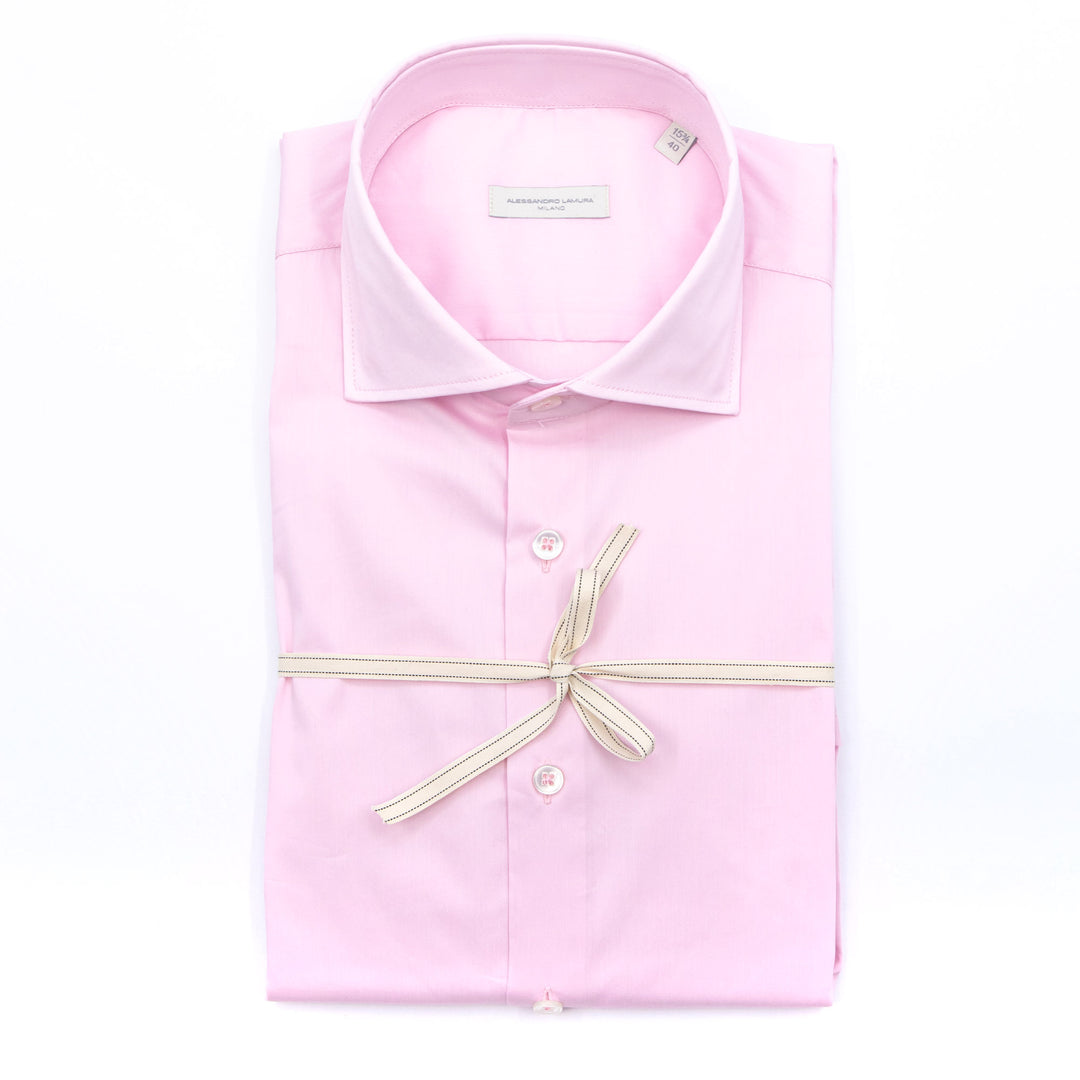 White Shirt Embroidered with Black Floral Details