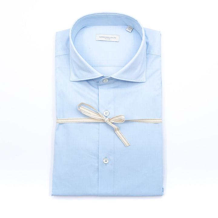 White Shirt Embroidered with Black Floral Details