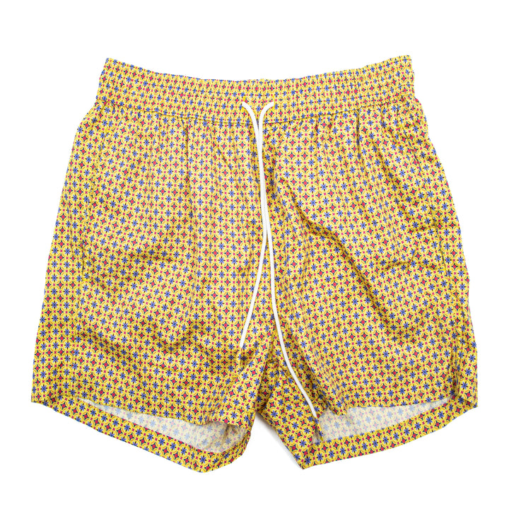 Costume Micro Pattern Giallo Vintage