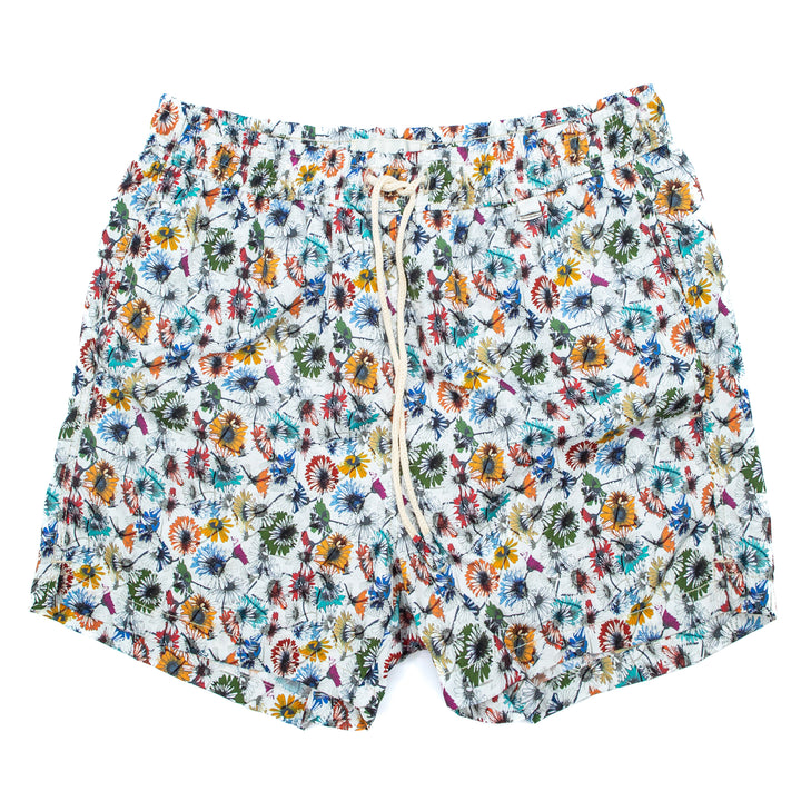 Costume con Fantasia Floreale Multicolor