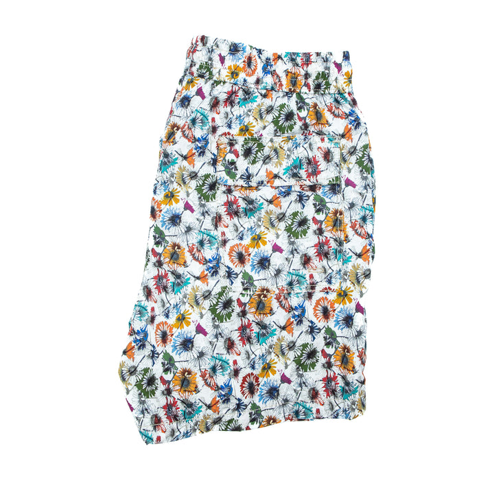 Costume con Fantasia Floreale Multicolor
