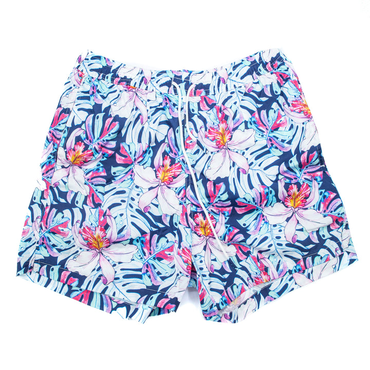 Costume con Stampa Floreale Orchidea Tropicale