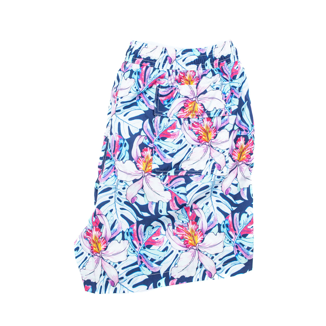 Costume con Stampa Floreale Orchidea Tropicale