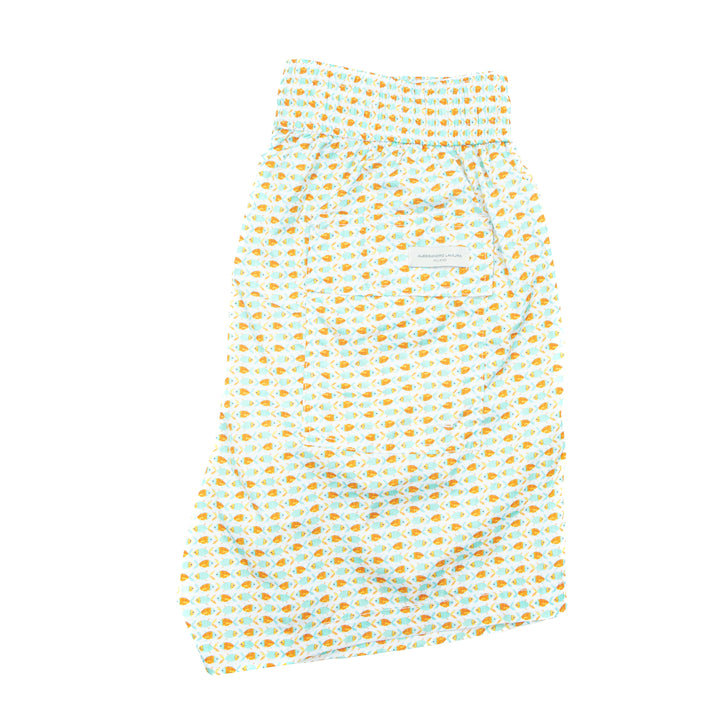 Costume stampa astratta multicolore