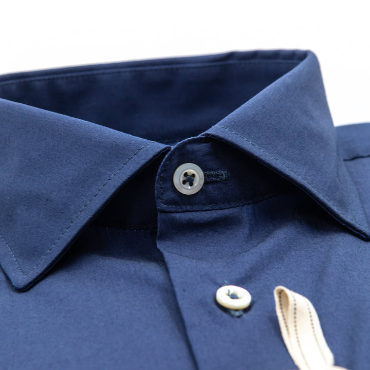 Camicia in Cotone Blu Notte