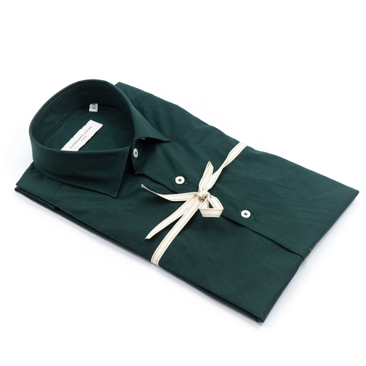 Camicia in Cotone Verde Bottiglia