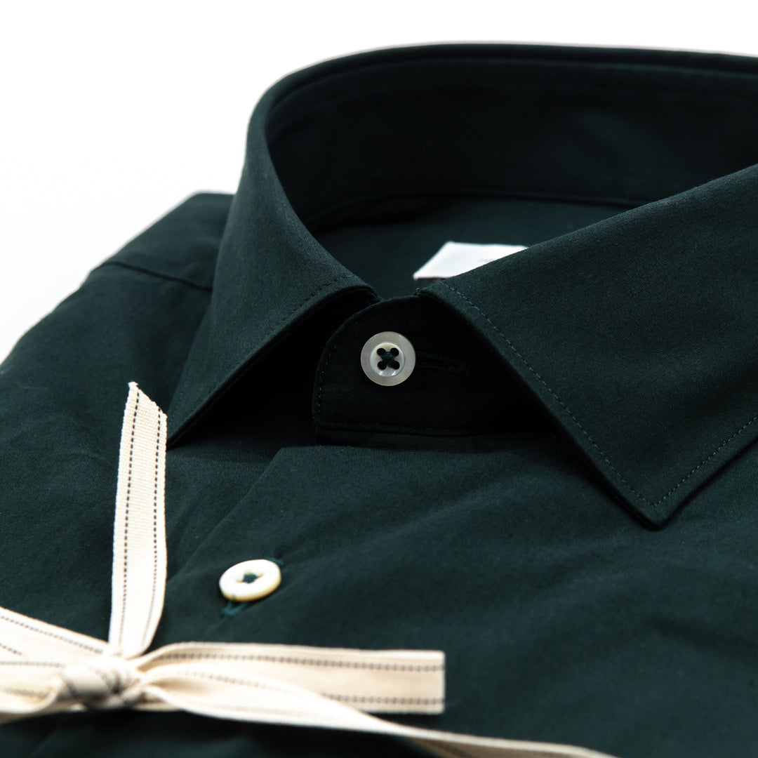 Camicia in Cotone Verde Bottiglia