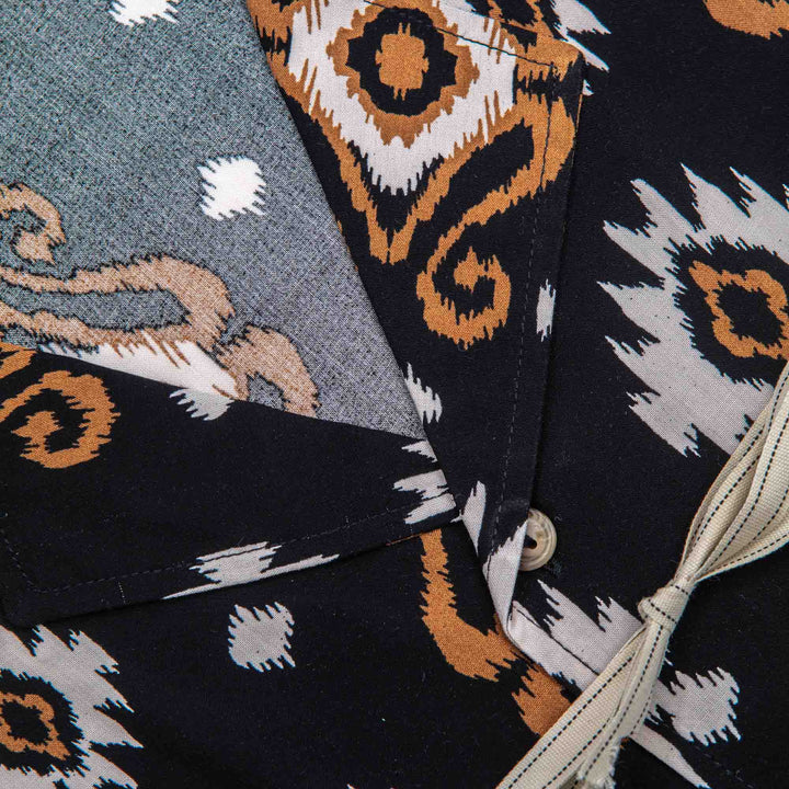 Camicia in Cotone ikat mezza manica