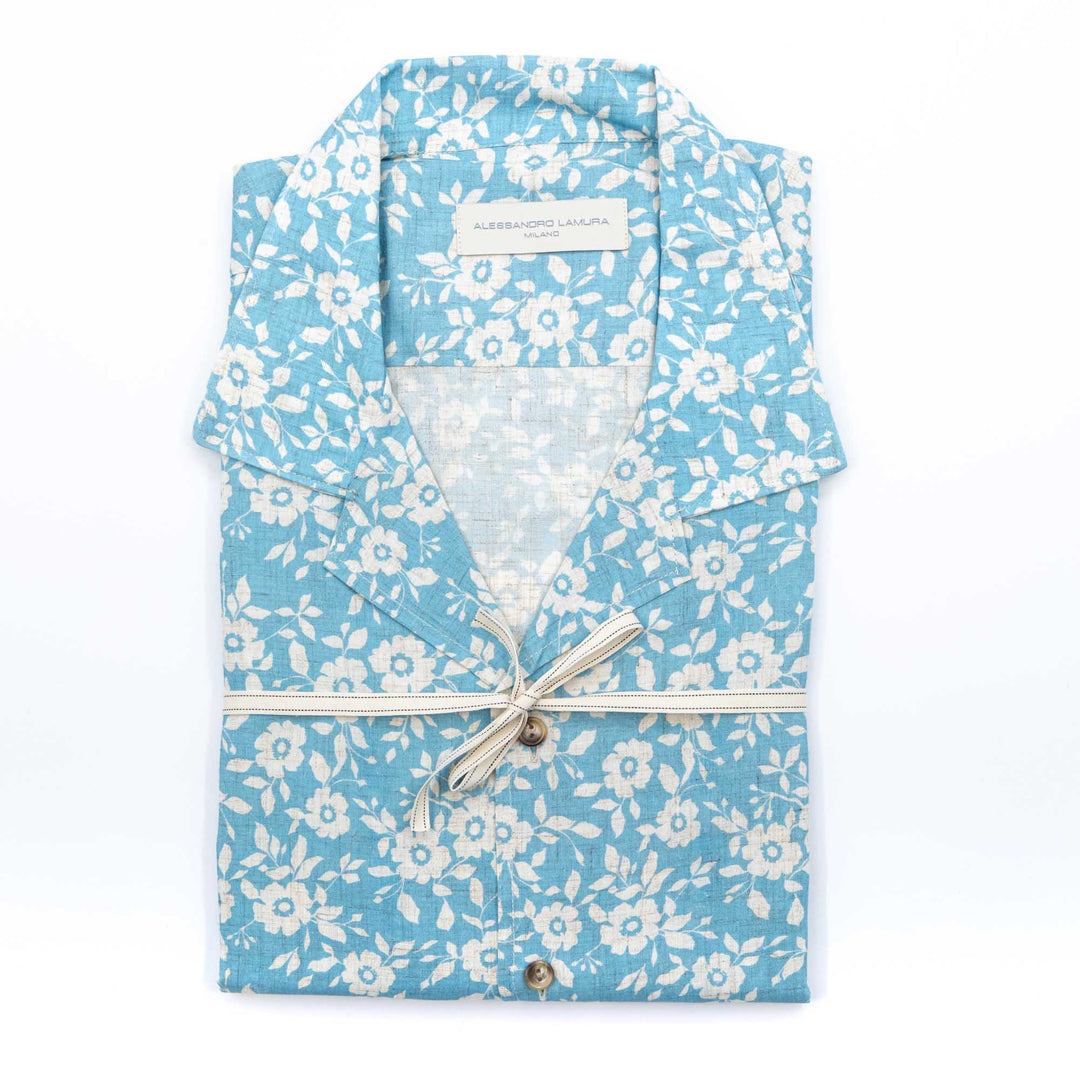 Camicia con Stampa Floreale mezza manica