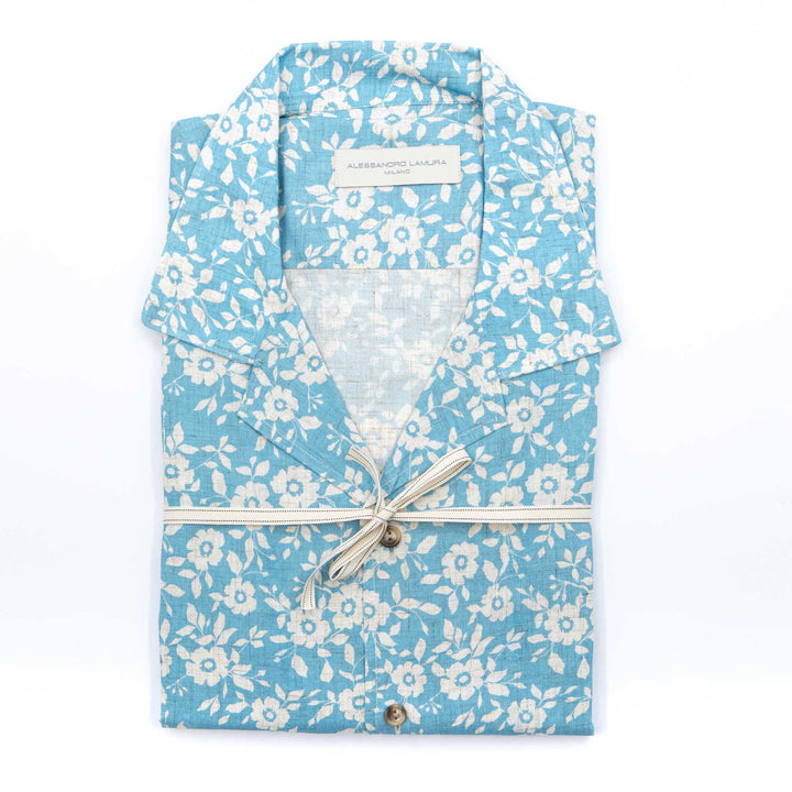 Camicia con Stampa Floreale mezza manica