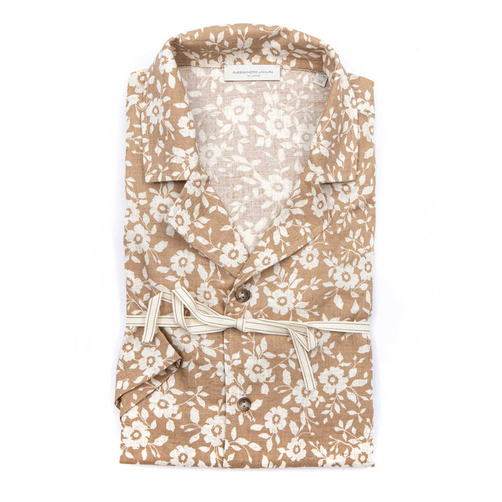 Camicia con Motivo Floreale mezza manica