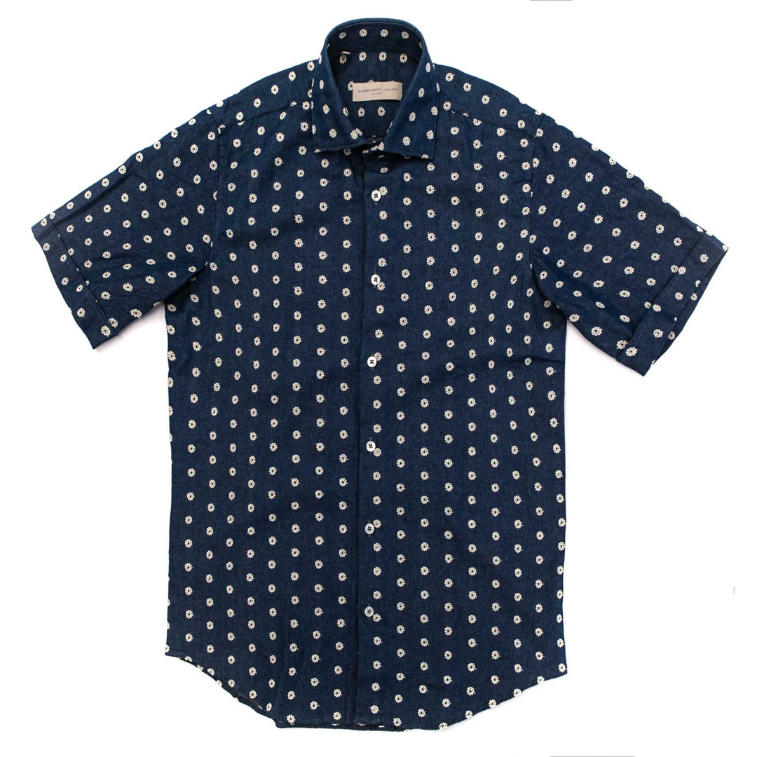Camicia Azzurro Denim mezza maniche