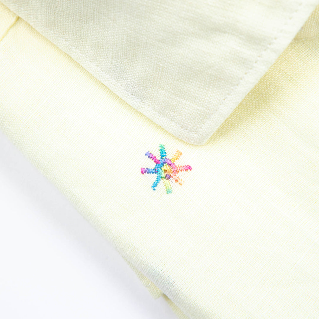 Camicia in Lino Ricamata